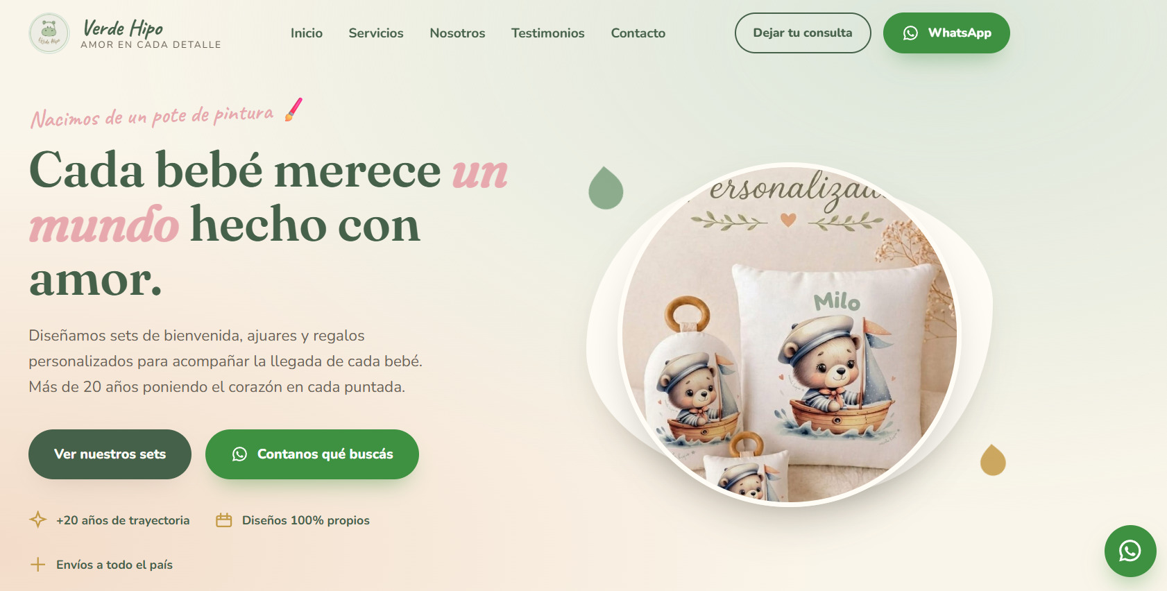 Verde Hipo — Regalos personalizados para bebés